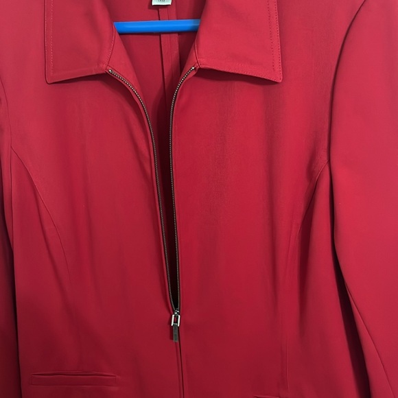 Talbots Petite stretch, red jacket, sporty spring or fall - Picture 4 of 5